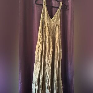 Free People Beige Maxi Dress
